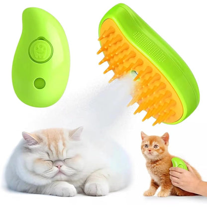 Cepillo a Vapor Recargable Para Gatos y Perros
