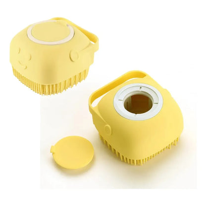 Cepillo de Baño Dispensador De Shampo o Jabón Para Perros y Gatos 2X1