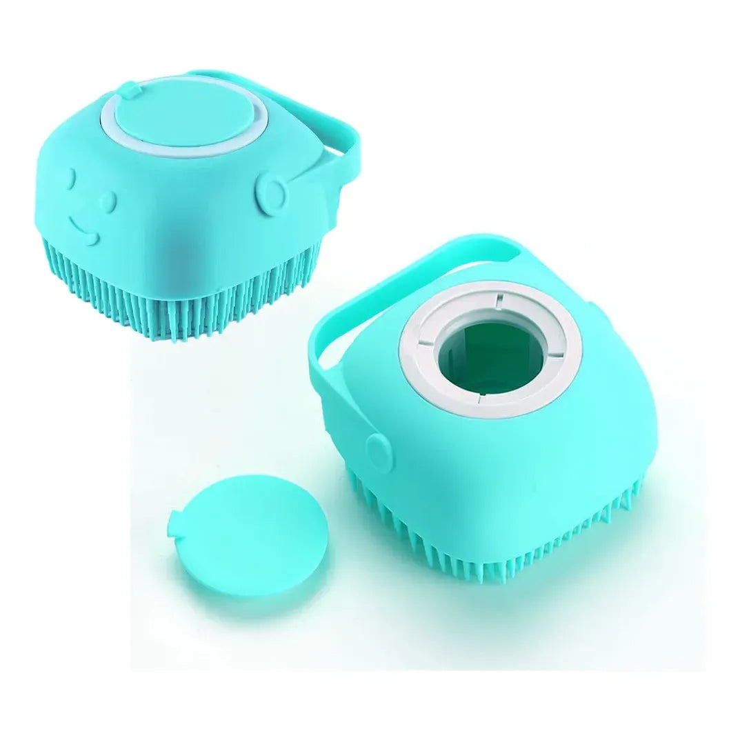 Cepillo de Baño Dispensador De Shampo o Jabón Para Perros y Gatos 2X1